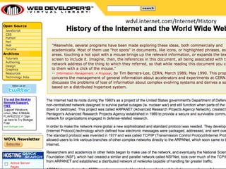 wdvl.internet.com/Internet/History 