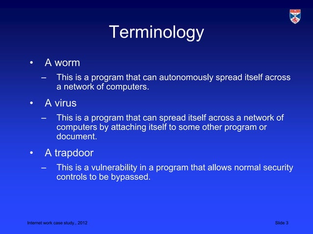Internet worm-case-study | PPT