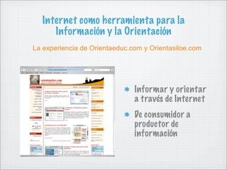 Internet y Orientación Educativa