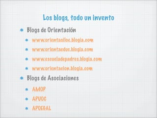 Internet y Orientación Educativa