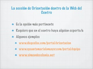 Internet y Orientación Educativa