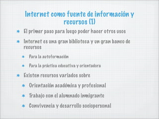 Internet y Orientación Educativa