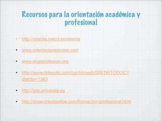 Internet y Orientación Educativa