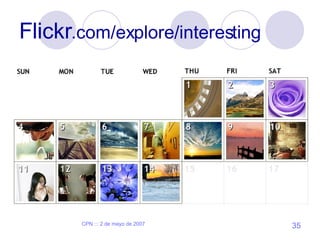 Flickr .com/explore/interesting 