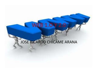 WEB 1.O Y 2.0 JOSE RICARDO CHICAME ARANA  