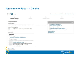 Un anuncio Paso 1 - Diseño
 