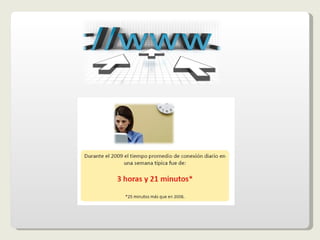 + El internauta mexicano recomienda un 54% Facebook, un 51% Youtube y un 30% Twitter + El software más usado para entrar a Redes Sociales es: Twitterfeed, Tweetdeck y Ping 