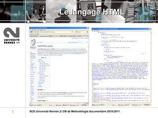 Le langage HTML 