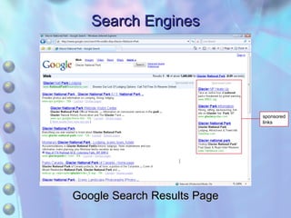 Search Engines Google Search Results Page sponsored links 