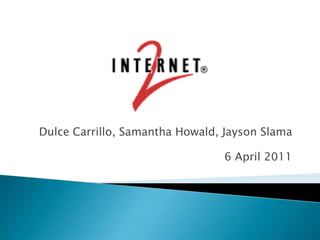Dulce Carrillo, Samantha Howald, Jayson Slama 6 April 2011 