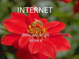 INTERNET

 Dieka ayu .M. (9)
     XII IPA 4
 