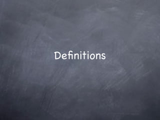 Deﬁnitions
 