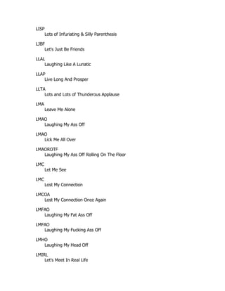 Internet Acronyms Dictionary