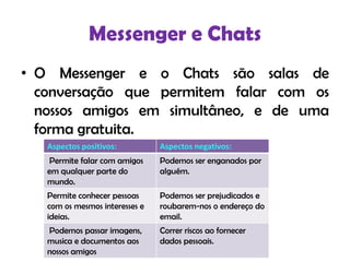 Páginas pessoais, por exemplo: Badoo, hi5, myspace, etc…