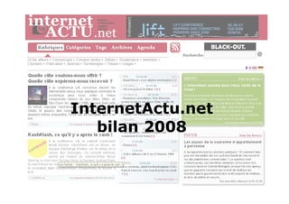 InternetActu.net bilan 2008 