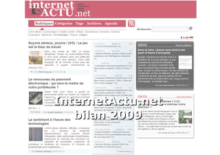 InternetActu.net bilan 2009 