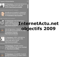 InternetActu.net objectifs 2009 