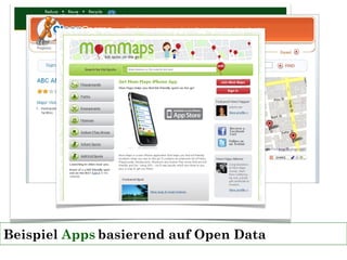 Beispiel Apps basierend auf Open Data
 