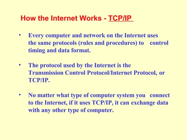 Internet And How It Works | PPT | Internet for Beginners | Internet