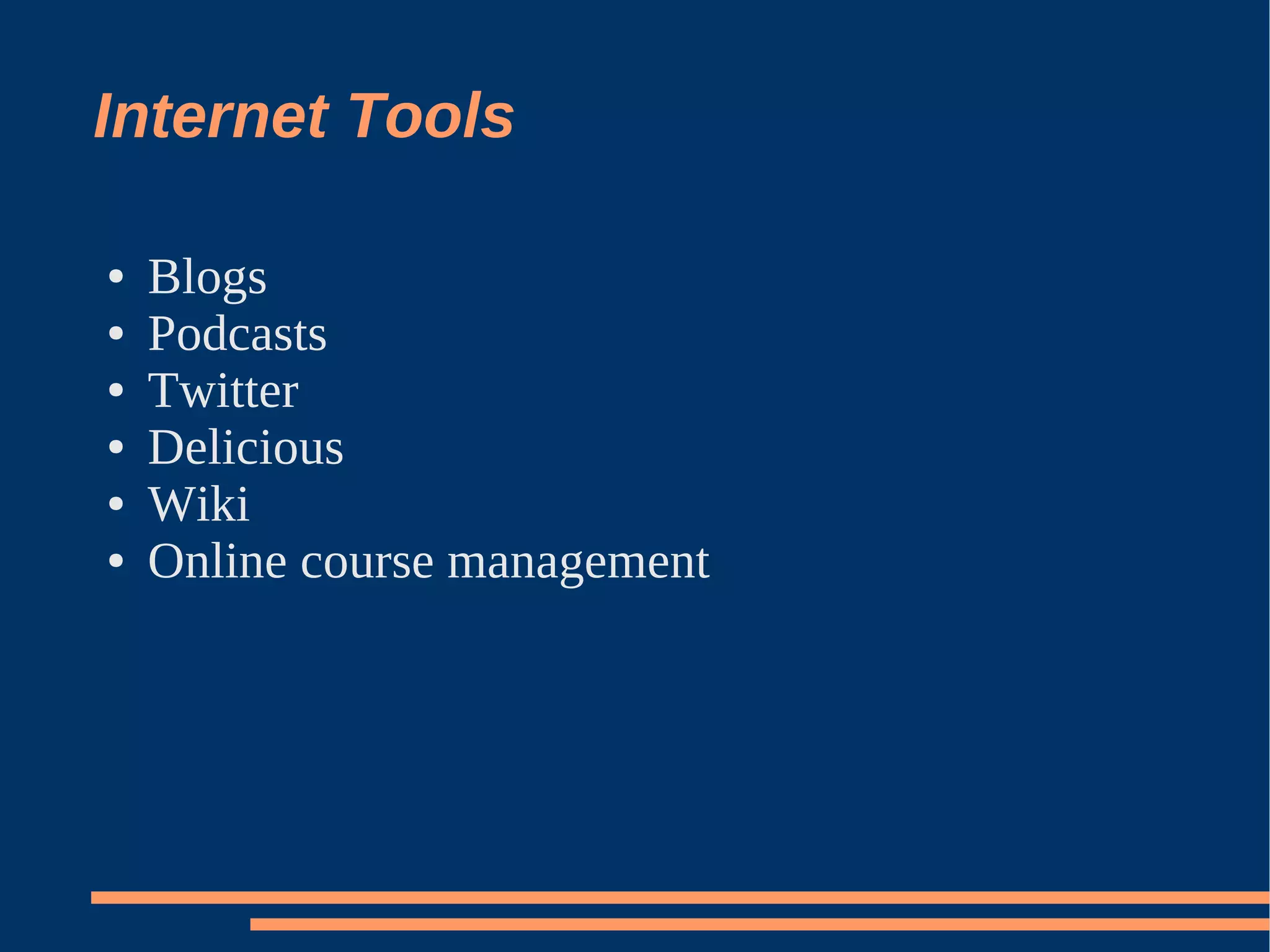 Internet And New Media For Teaching