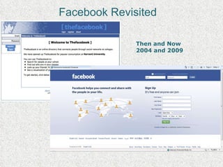 Facebook Revisited Then and Now 2004 and 2009 