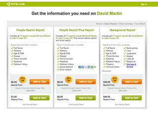 Internet Credit (skip tracing) Tools