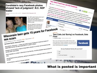 What is posted is important 