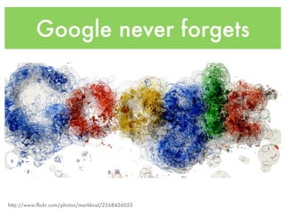 Google never forgets




http://www.ﬂickr.com/photos/markknol/2568436053
 