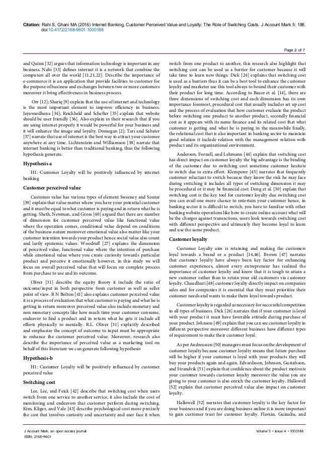 impact of switching cost on customer Customer perceived value, satisfaction,and loyalty: tion–loyalty relationship has been researched,its impact erating effects of switching costs upon. impact of switching cost on customer Customer perceived value, satisfaction,and loyalty: tion–loyalty relationship has been researched,its impact erating effects of switching costs upon.