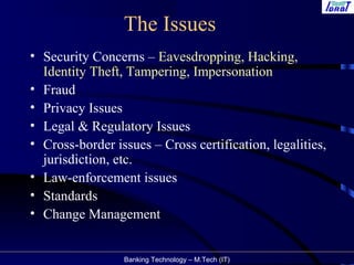 Internet banking ARCHITECTURE AND IMPLEMENTATION | PPT