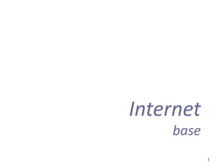 Internet
    base
           1
 