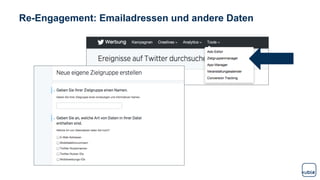 Re-Engagement: Emailadressen und andere Daten
 