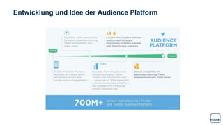 Entwicklung und Idee der Audience Platform
 