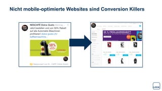 Nicht mobile-optimierte Websites sind Conversion Killers
 