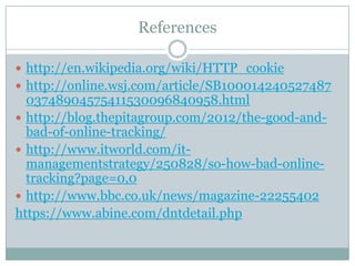 Internet browsing tracking | PPTX