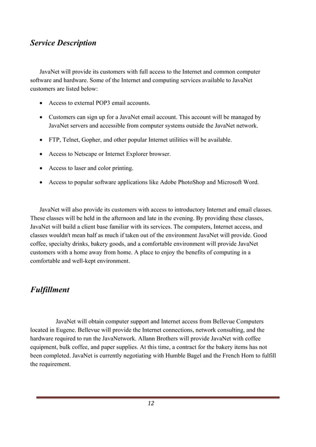 cafe business plan 1