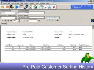 Pre-Paid Customer Surfing History 