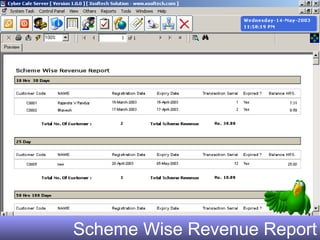 Scheme Wise Revenue Report 