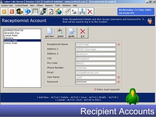 Recipient Accounts 
