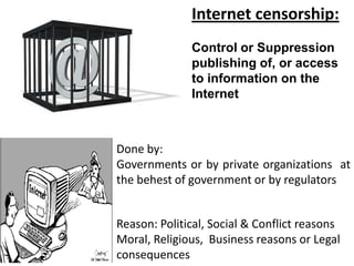 Internet censorship by ronak | PPTX