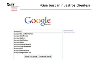 ¿Qué buscan nuestros clientes?
                             
 
