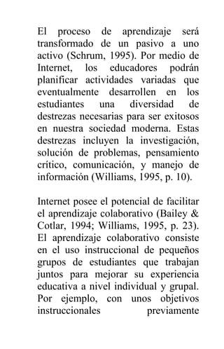 Internet como nuevo modelo educativo