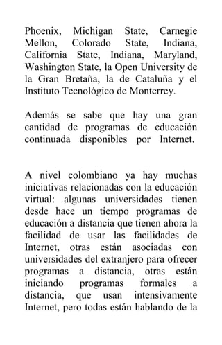 Internet como nuevo modelo educativo