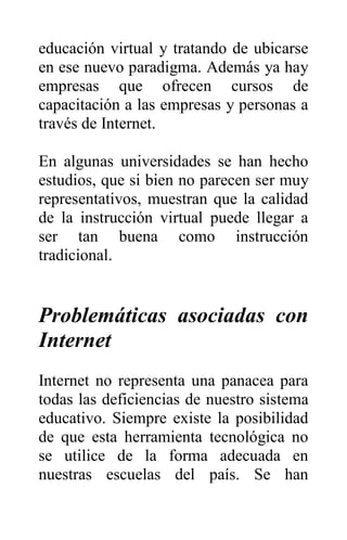 Internet como nuevo modelo educativo