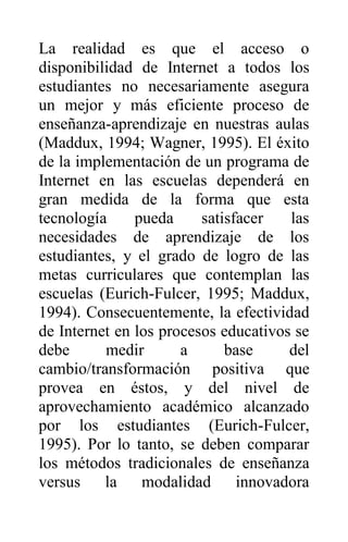 Internet como nuevo modelo educativo