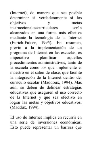 Internet como nuevo modelo educativo