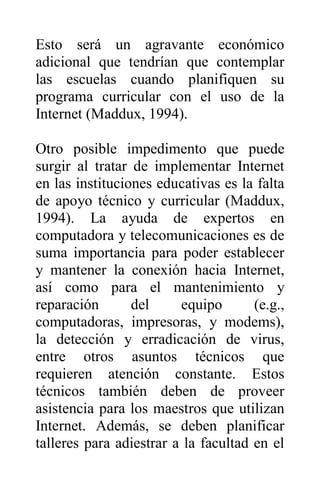 Internet como nuevo modelo educativo