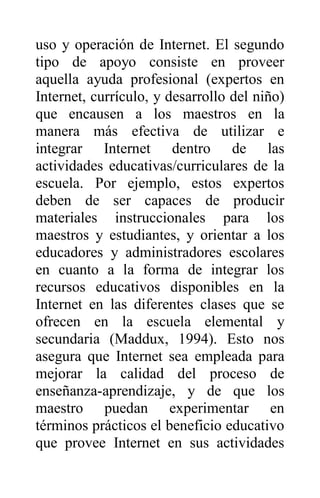 Internet como nuevo modelo educativo