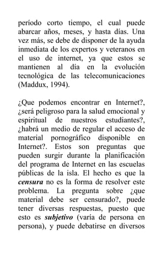 Internet como nuevo modelo educativo