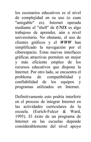 Internet como nuevo modelo educativo